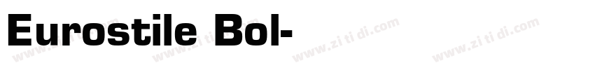 Eurostile Bol字体转换